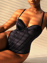Amelia Korsett-Bodysuit - Schwarz